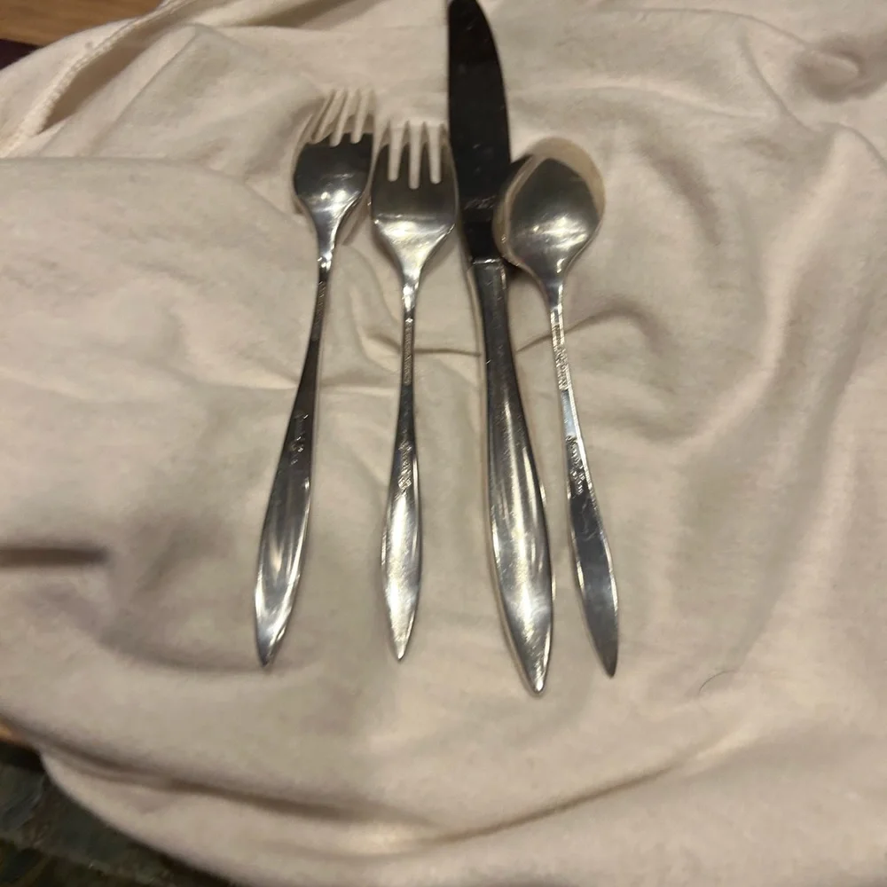 Elegant Spanish Lace Sterling Silverware Set with Intricate Design by Wallace